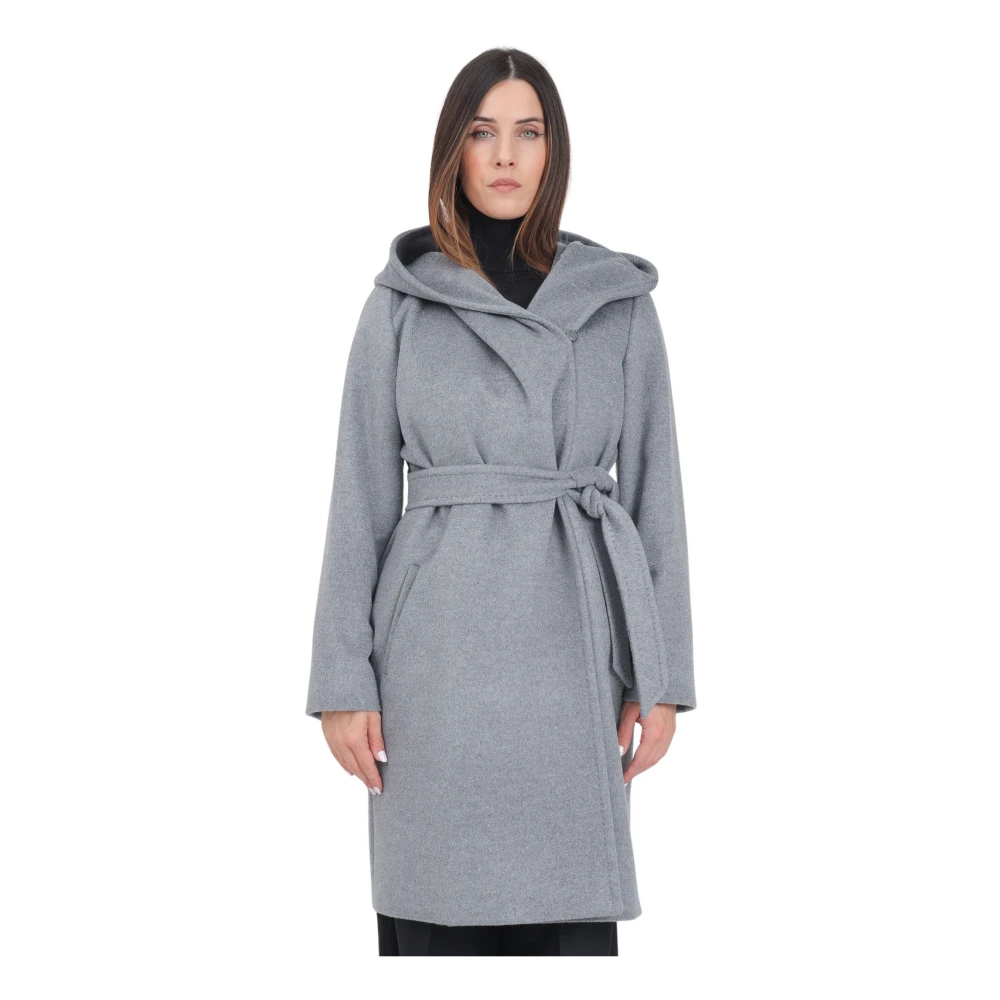 Max Mara Grijze Wollen Jas Newmang Stijl Gray Dames