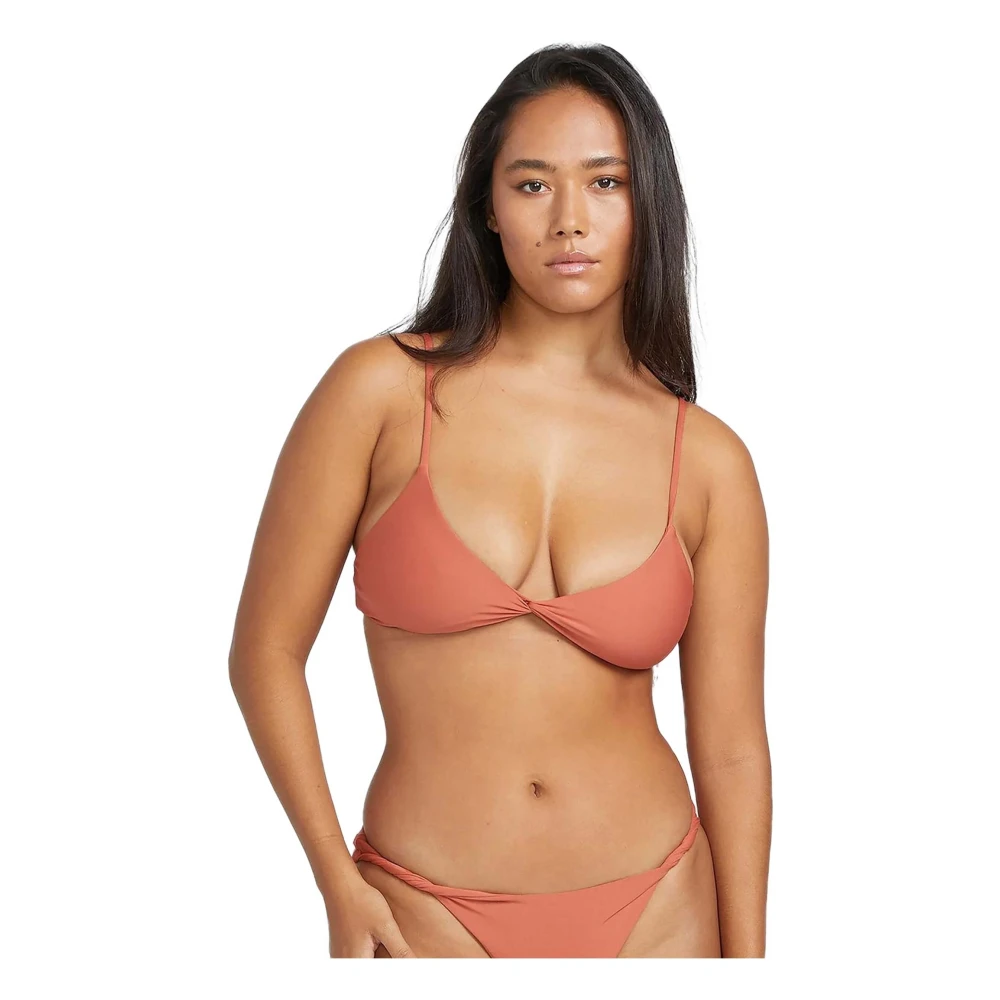 Volcom Eenvoudige Naadloze Bikini Top Orange Dames