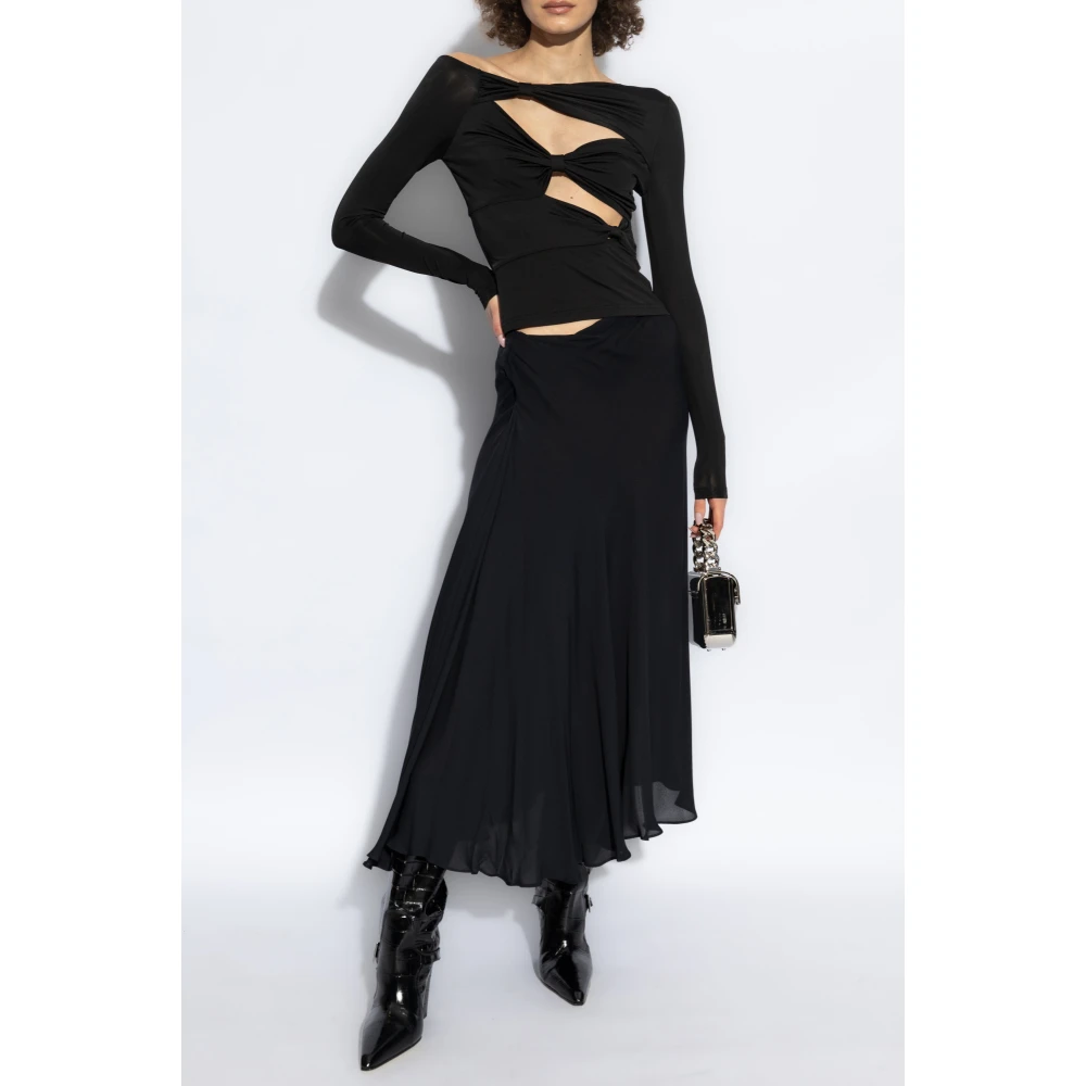 Cult Gaia Zijden rok Shera Black Dames