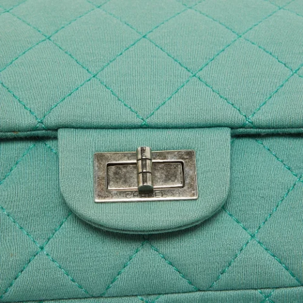 Chanel Vintage Pre-owned Fabric chanel-bags Green Dames