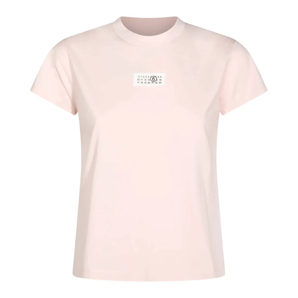 Mm6 Maison Margiela Women's Pink T-Shirts - T-Shirts - M - Tops