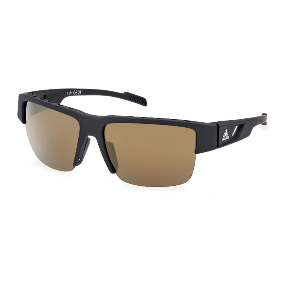 Adidas Unisex Nero Occhiali Da Sole Opaco/Marrone