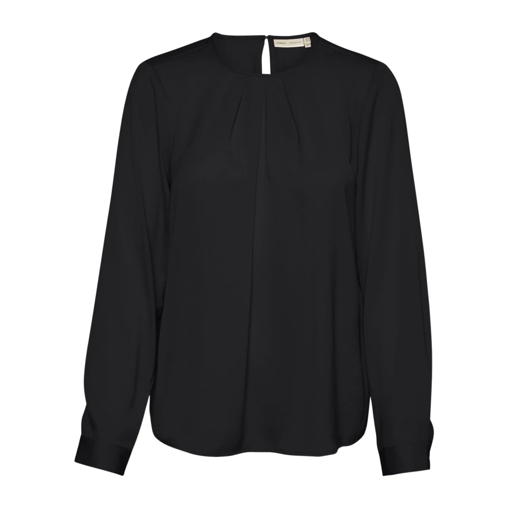 Inwear Black Dotaiw Pleat Blouse - Female - Blouses - 2XL - Blouses & Shirts