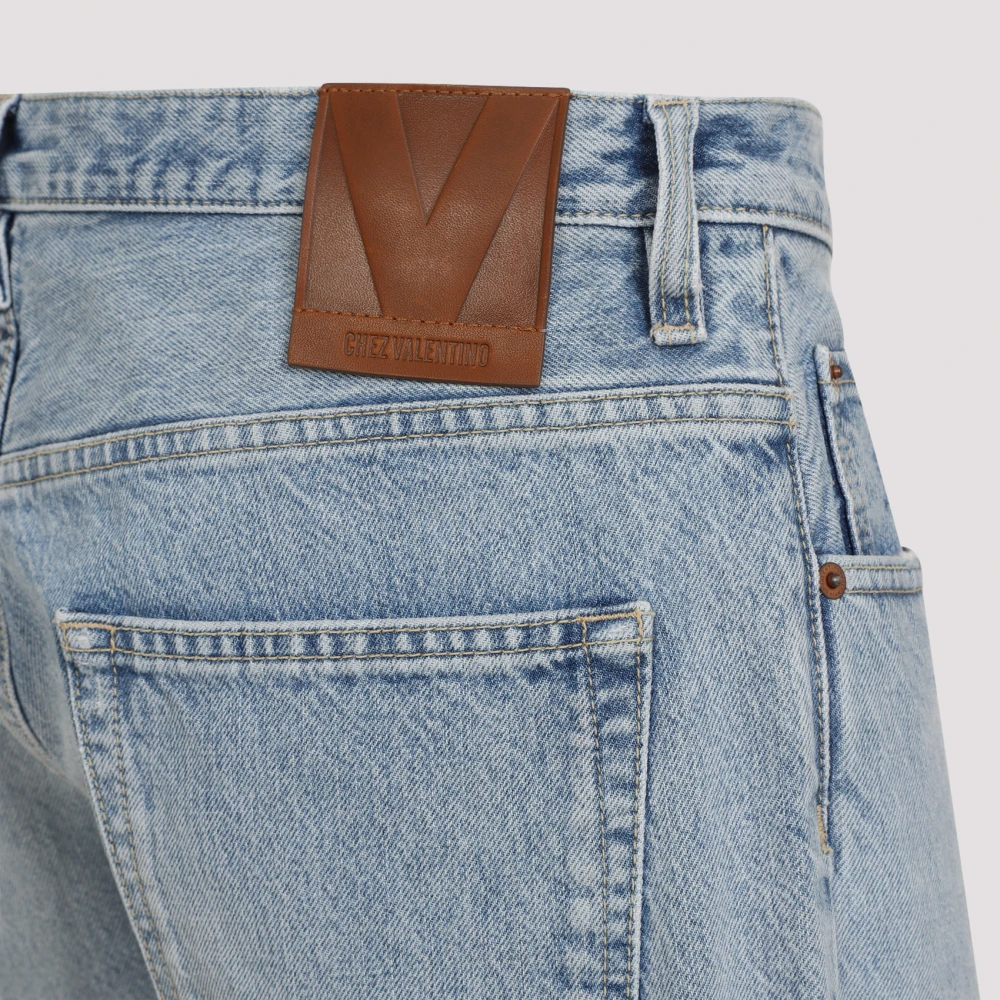 Valentino Lichtblauwe Denim Jeans Blue Heren