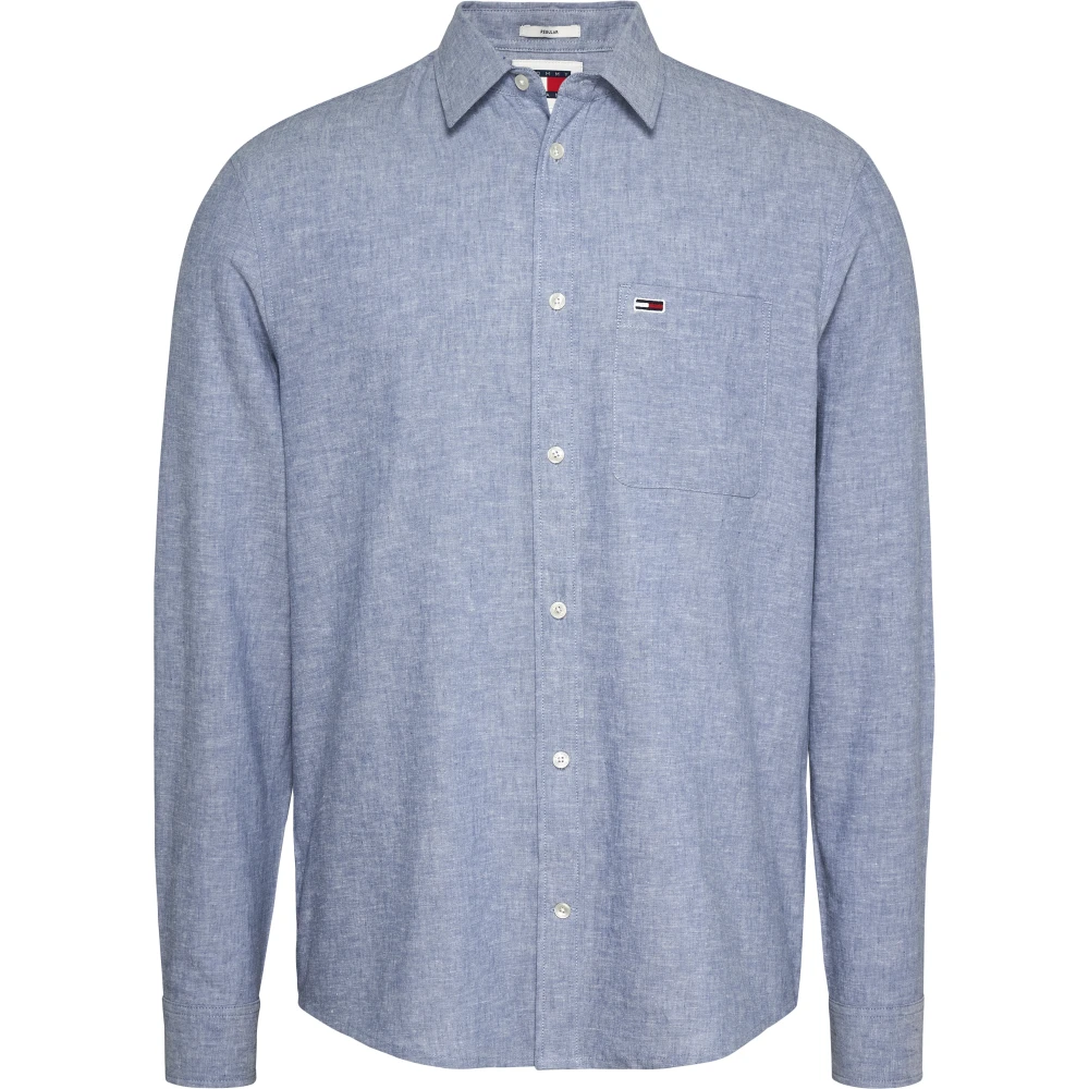 Tommy Jeans Heldere Blauwe Shirt Blue Heren