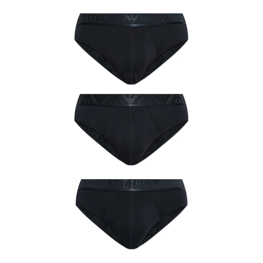 Emporio Armani Driepak slips van de '' collectie Blue Heren