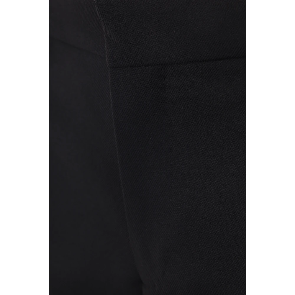 Versace Zwarte Wollen Twill Broek Black Heren