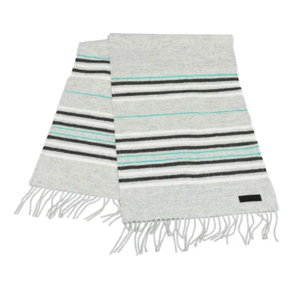 Hermès Vintage Pre-owned Fabric scarves Gray Dames