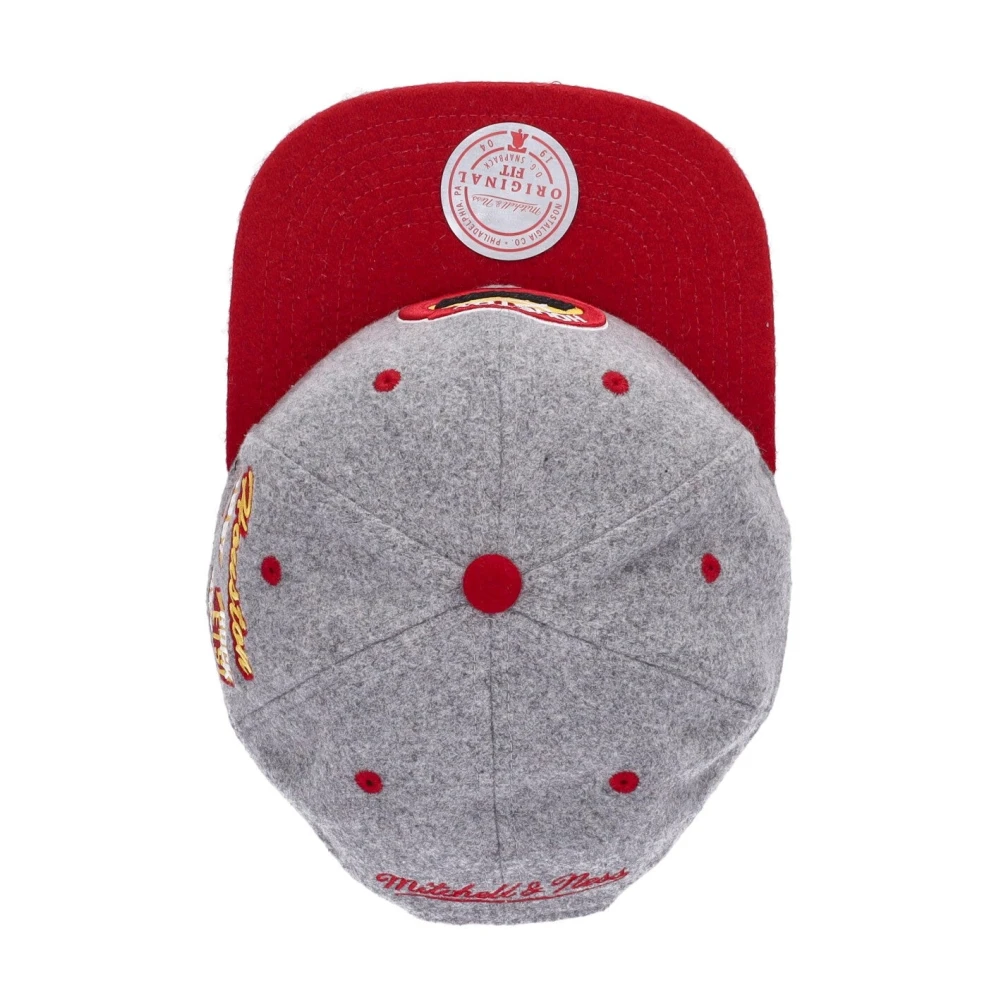 Mitchell & Ness Houston Rockets Snapback Pet Grijs Gray Heren