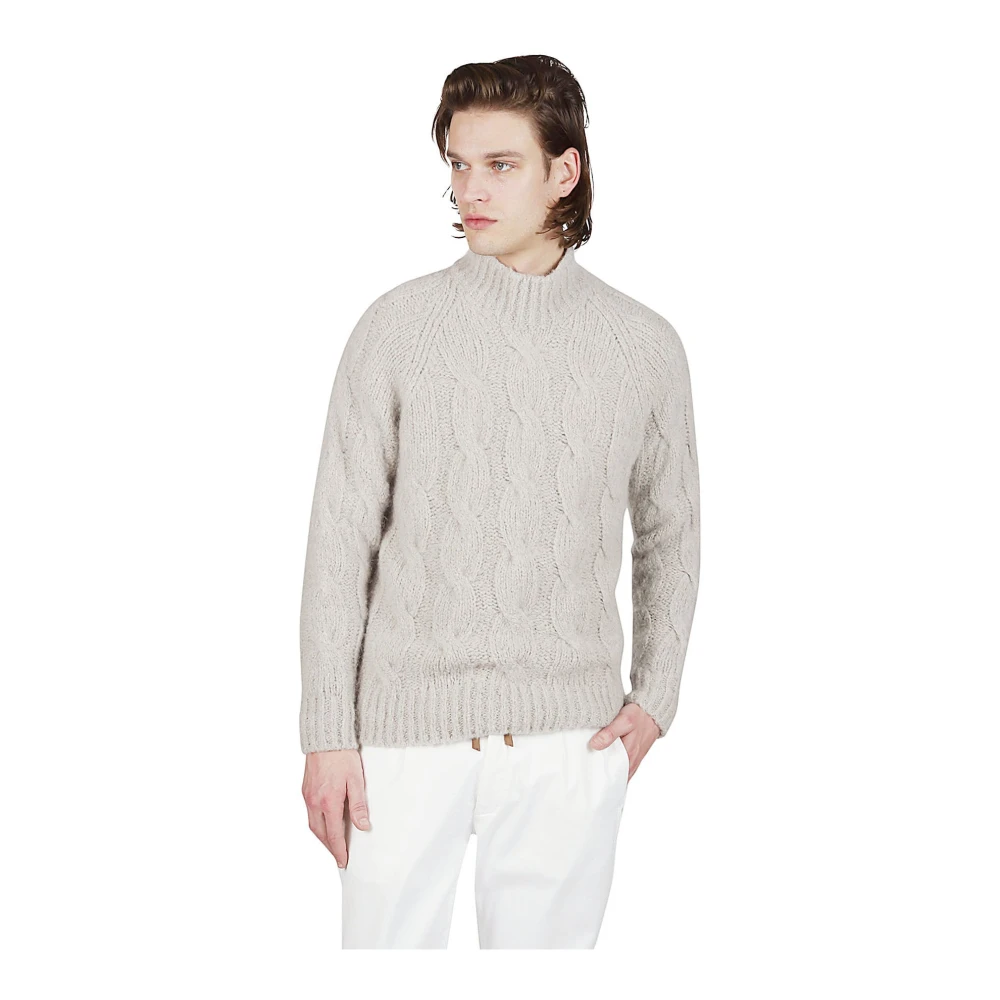 Eleventy Cashmere Alpaca Coltrui Trui Gray Heren