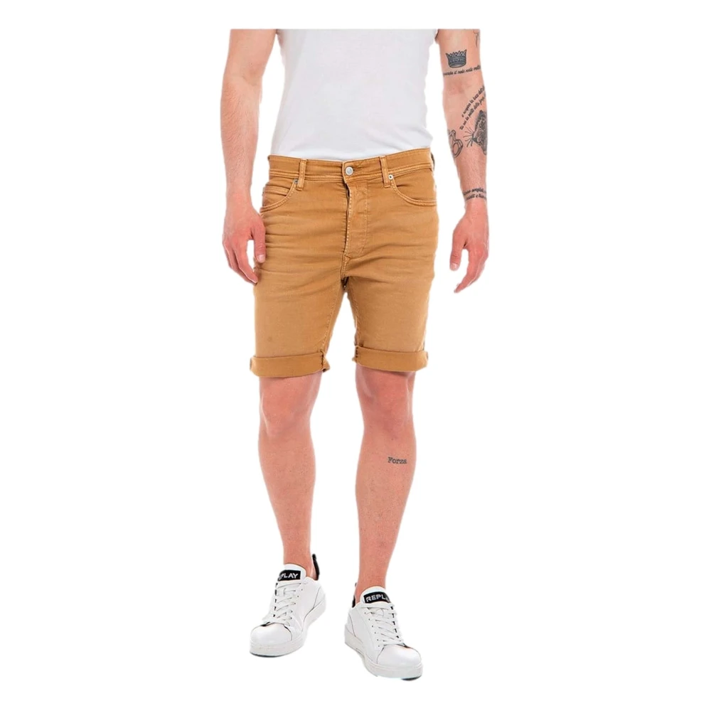 Replay Shorts Beige Heren