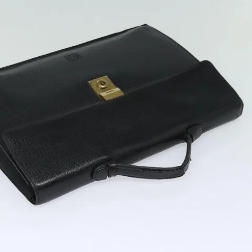 Loewe Pre-owned Leather handbags Black Dames