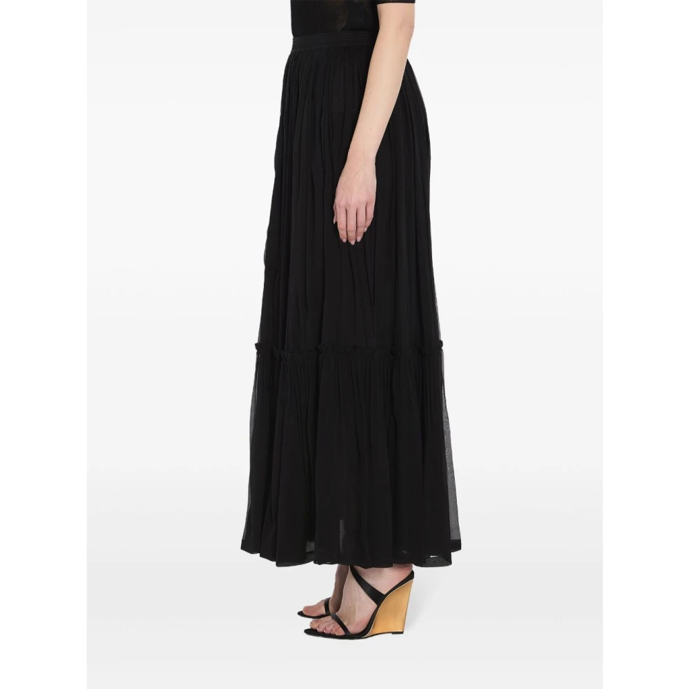 Saint Laurent Zwarte Minirok Black Dames
