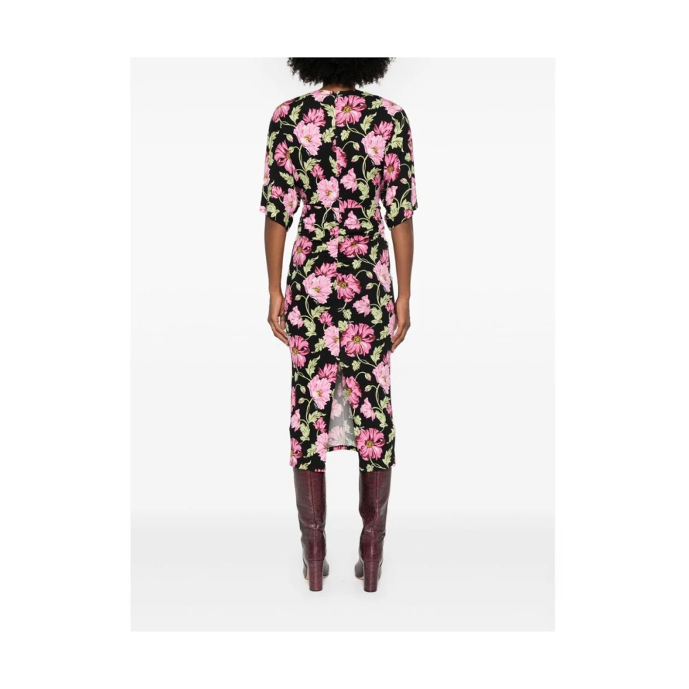Diane Von Furstenberg Bloemenprint V-hals Jurk Multicolor Dames