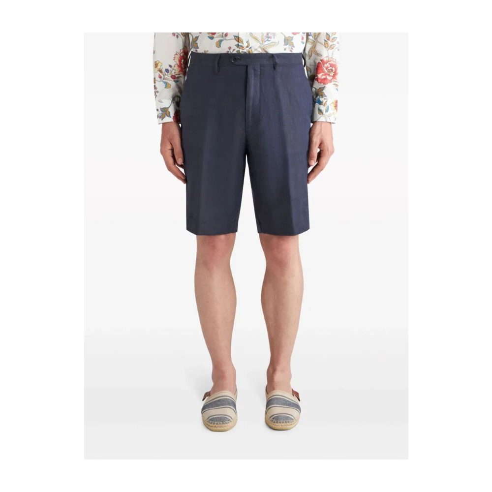 ETRO Casual Shorts Blue Heren