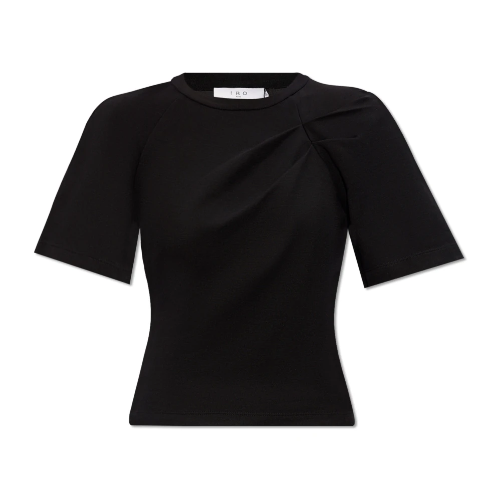 IRO Umae gedrapeerde T-shirt Black Dames
