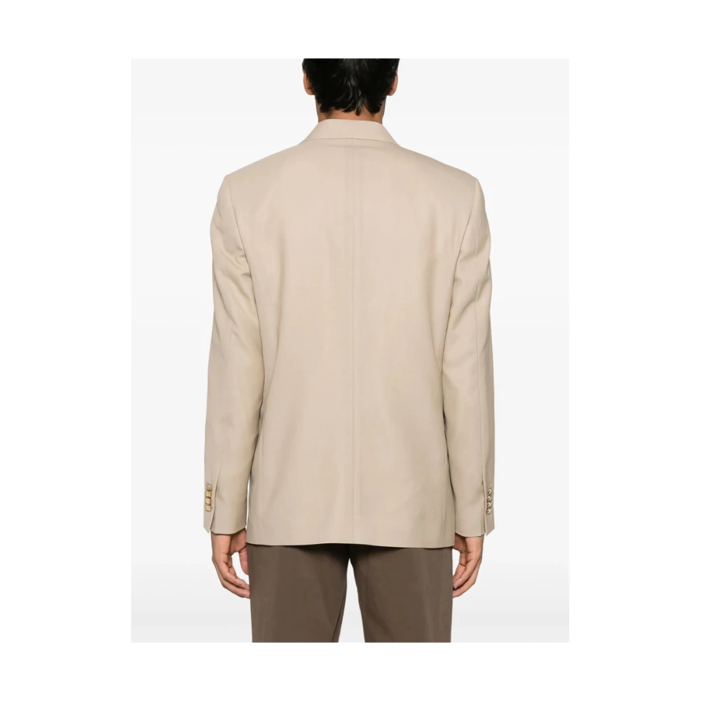 Lardini Beige Jas met Schoudervullingen Beige Heren