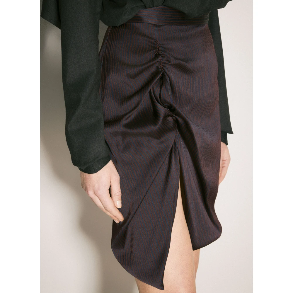 Vivienne Westwood Gestreepte Side Panther Mini Rok Purple Dames