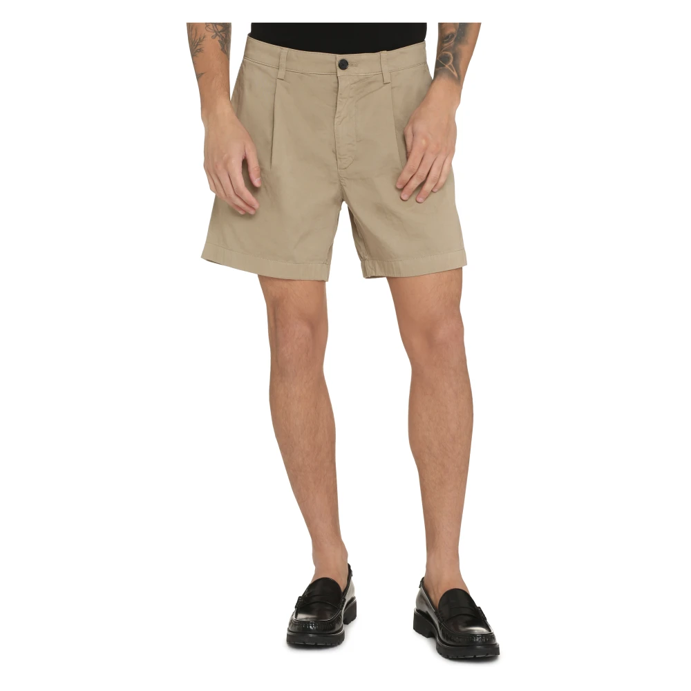 Department Five Katoenen Bermuda Shorts met zakken Beige Heren
