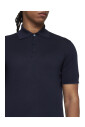 polo-bleu-avec-col-pointu
