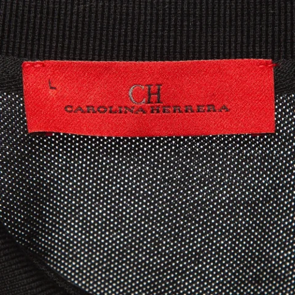 Carolina Herrera Pre-owned Cotton tops Black Heren