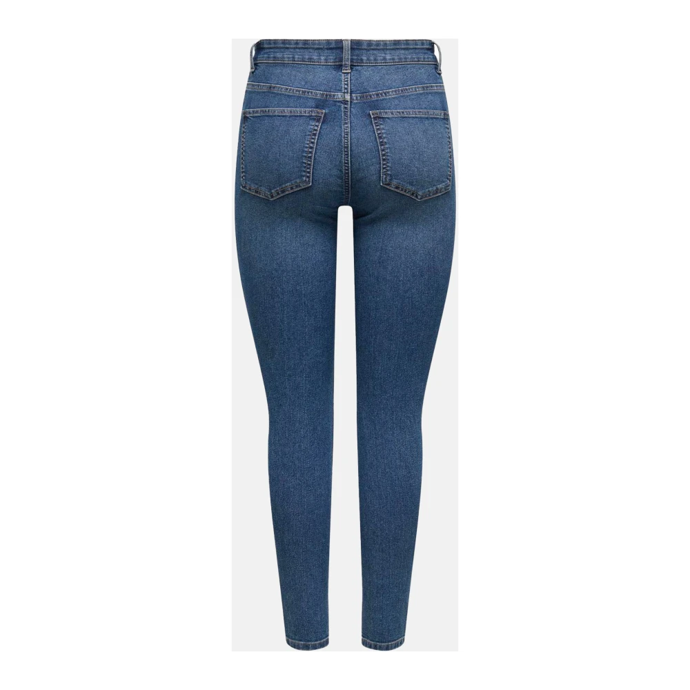 Jacqueline de Yong Hoge Taille Skinny Fit Jeans Blue Dames