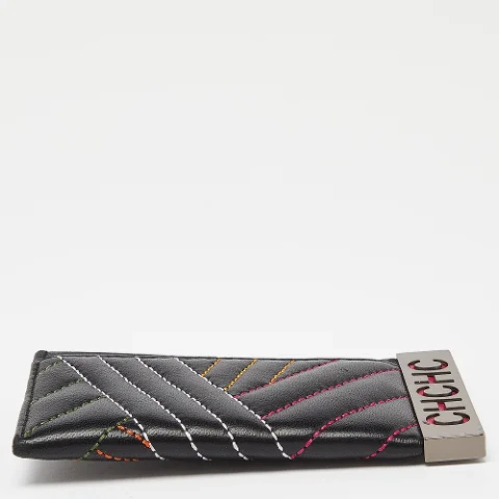 Carolina Herrera Pre-owned Leather wallets Black Dames