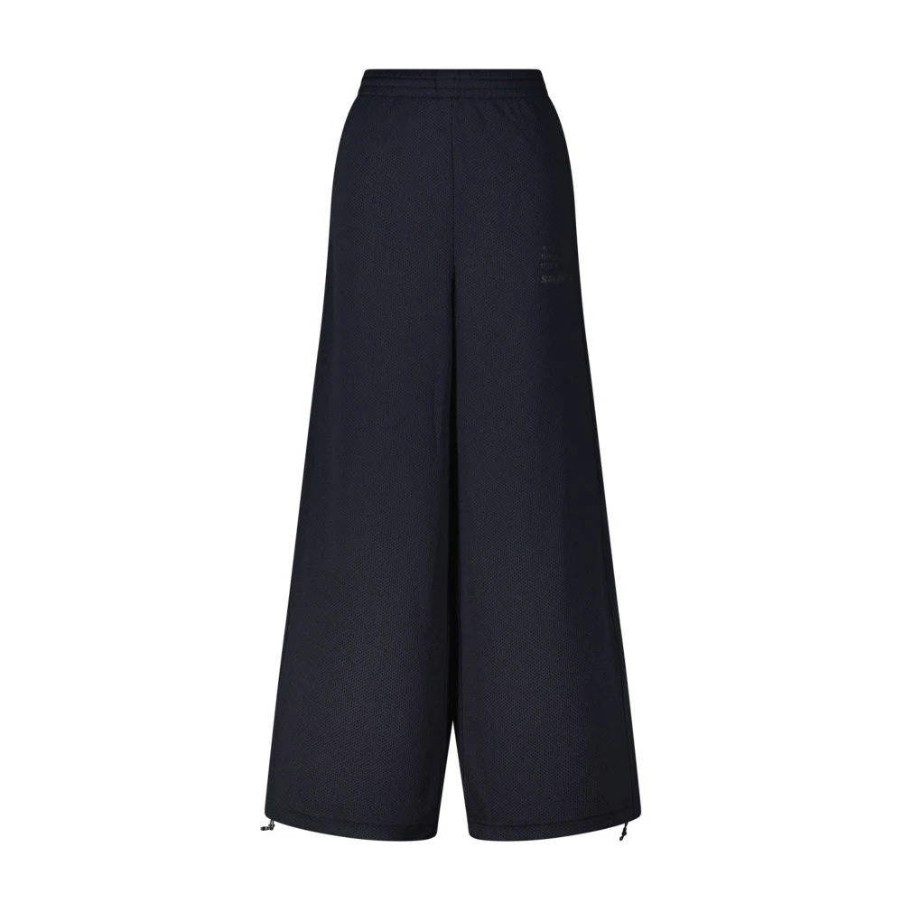 Mm6 Maison Margiela Donna Blu - Wide Pantaloni - Trousers - M