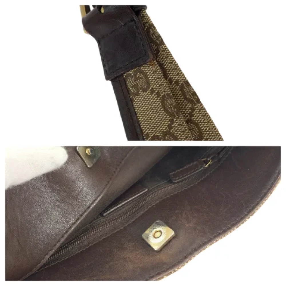 Gucci Vintage Pre-owned Canvas crossbody-bags Beige Dames