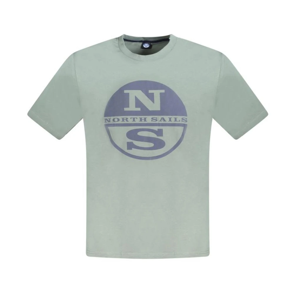 North Sails Groene Katoenen Crew Neck T-Shirt Green Heren
