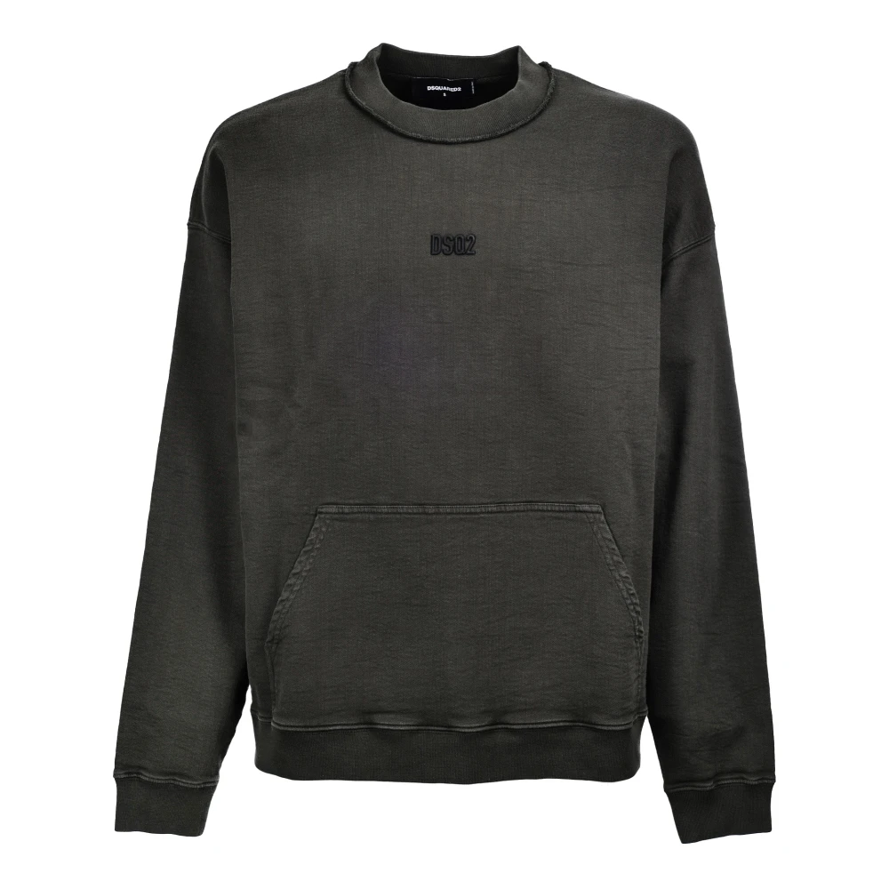 Dsquared2 Oversized Fit Sweatshirt Mörkgrön Gray, Herr