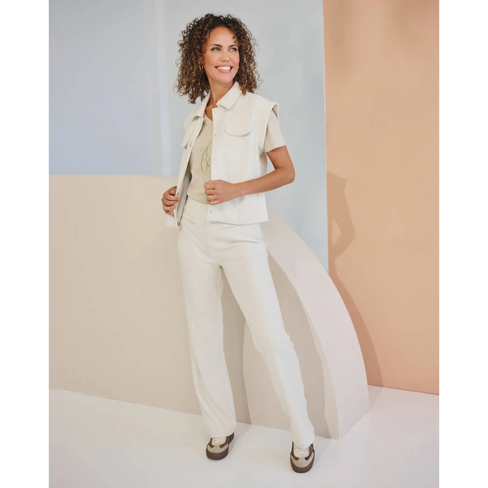 Zoso Julia T-shirt Beige Dames