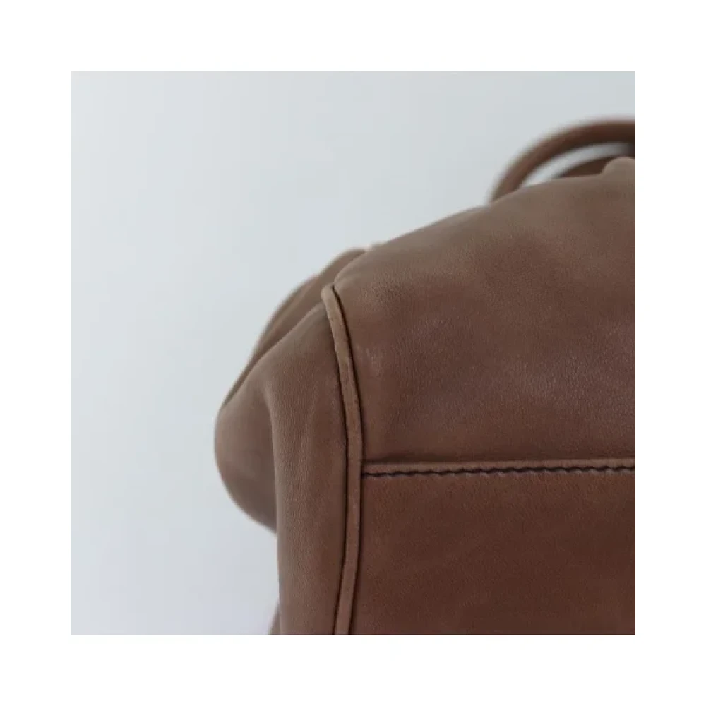 Salvatore Ferragamo Pre-owned Leather handbags Brown Dames