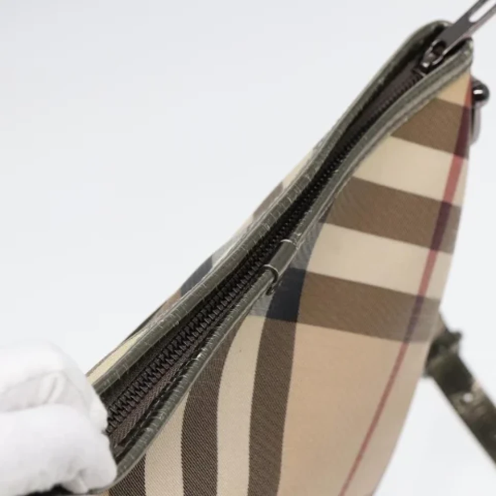 Burberry Vintage Pre-owned Leather shoulder-bags Beige Dames
