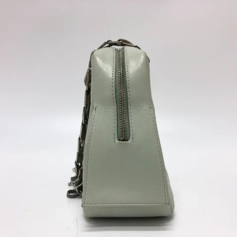 Chanel Vintage Pre-owned Leather chanel-bags Green Dames