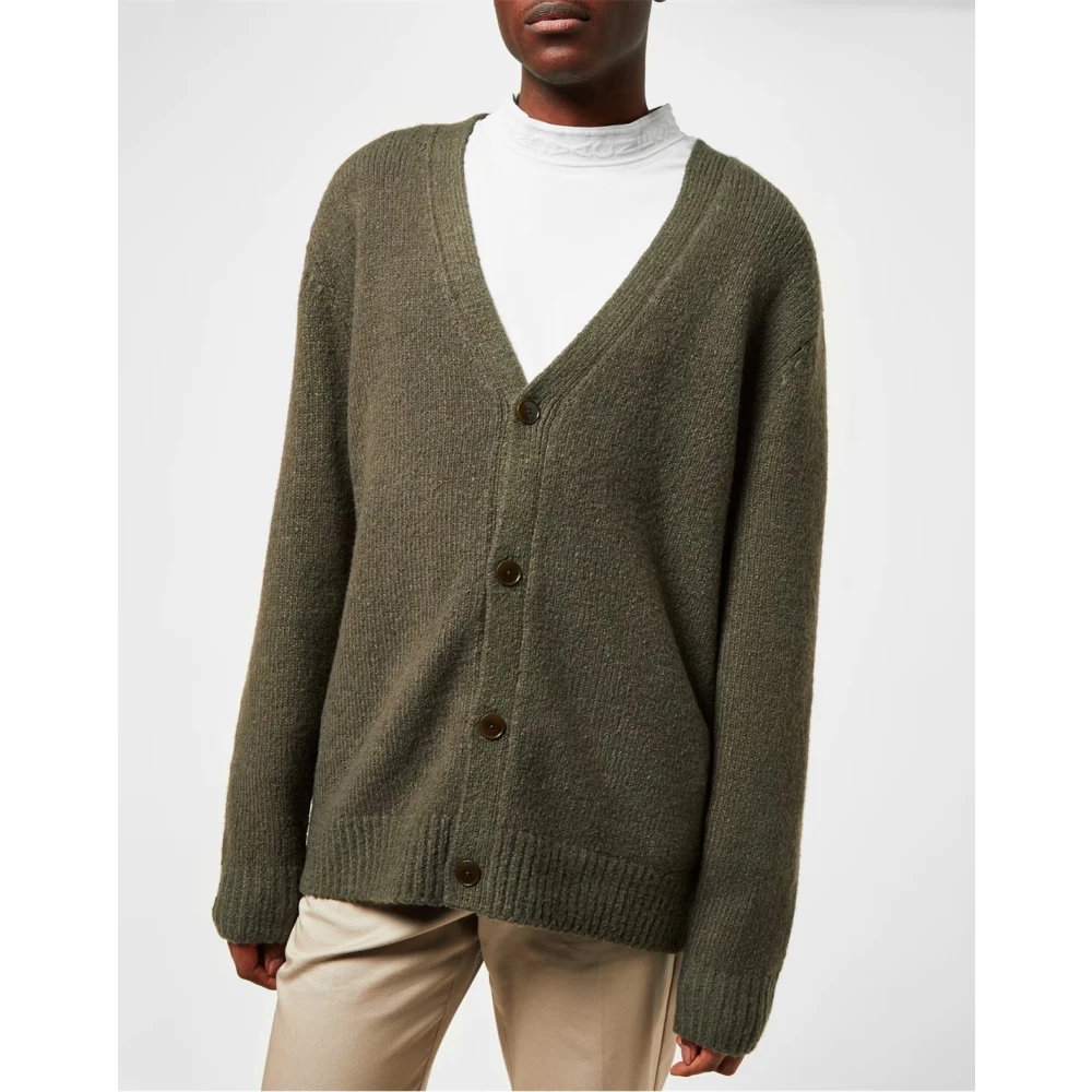 Acne Studios Groene Gebreide Vest Green Heren