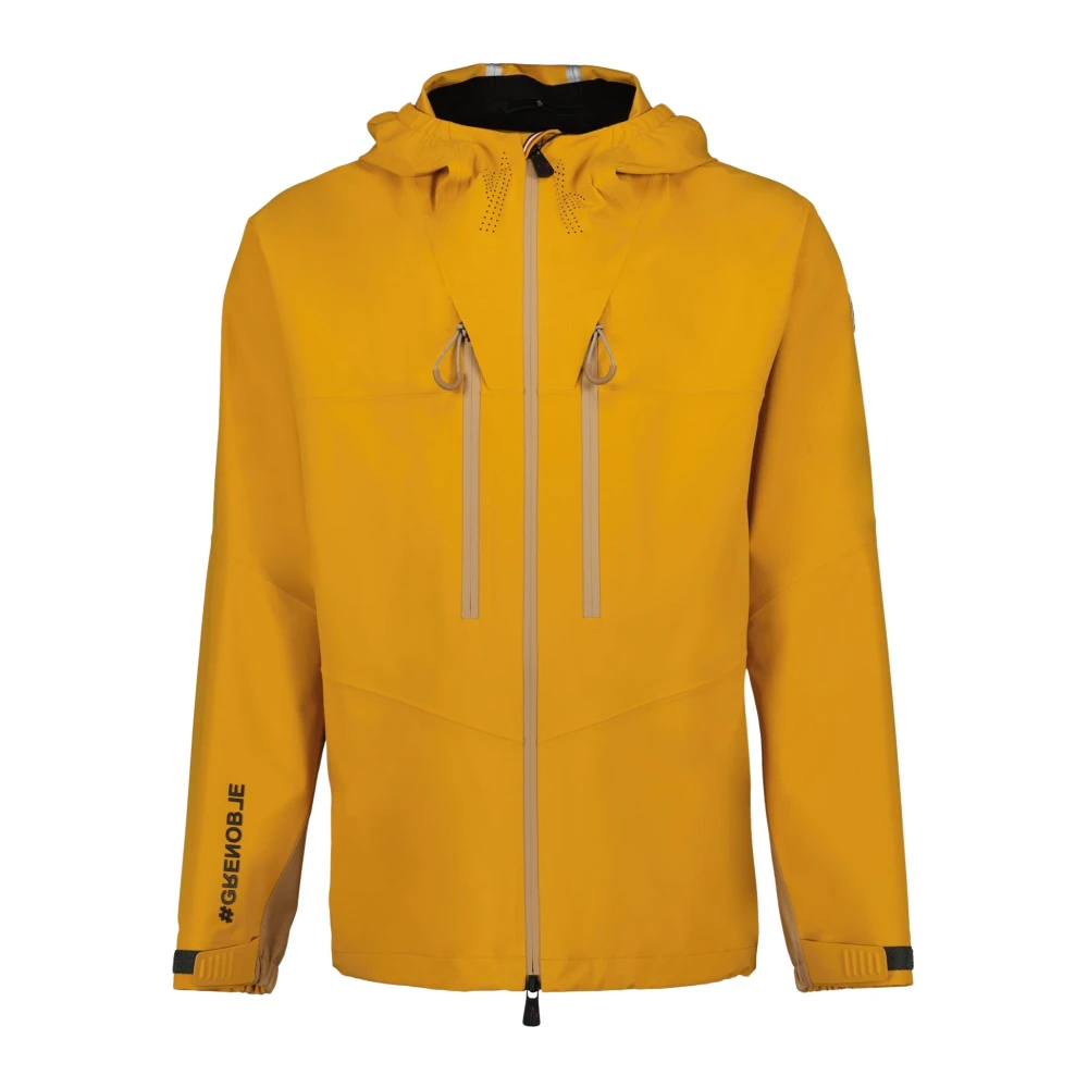 Moncler Gele Nylon Jas Wintercollectie Yellow Heren