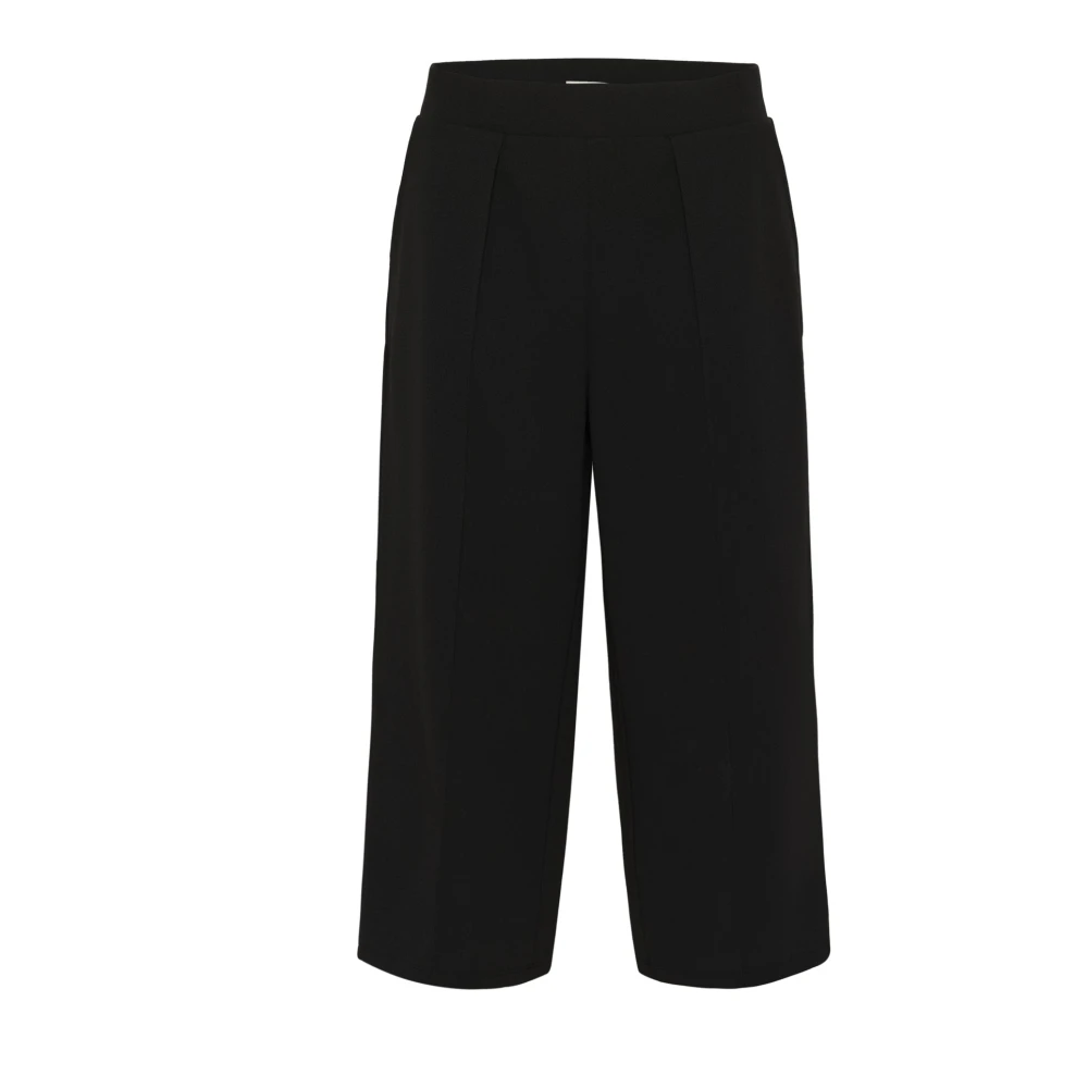 Cream Pitch Black Culotte Broek Stijlvolle Kwaliteit Black Dames