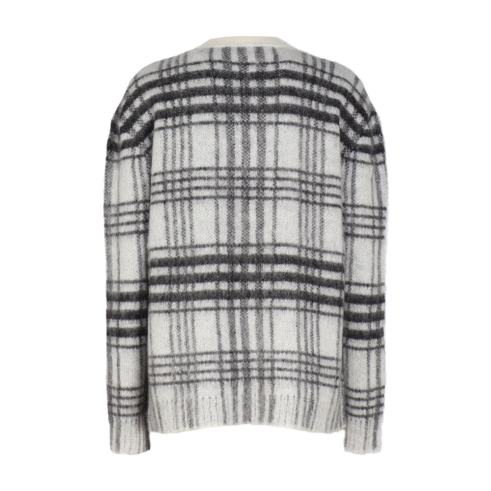 JW Anderson Witte Sweaters met Logo Borduursel White Dames
