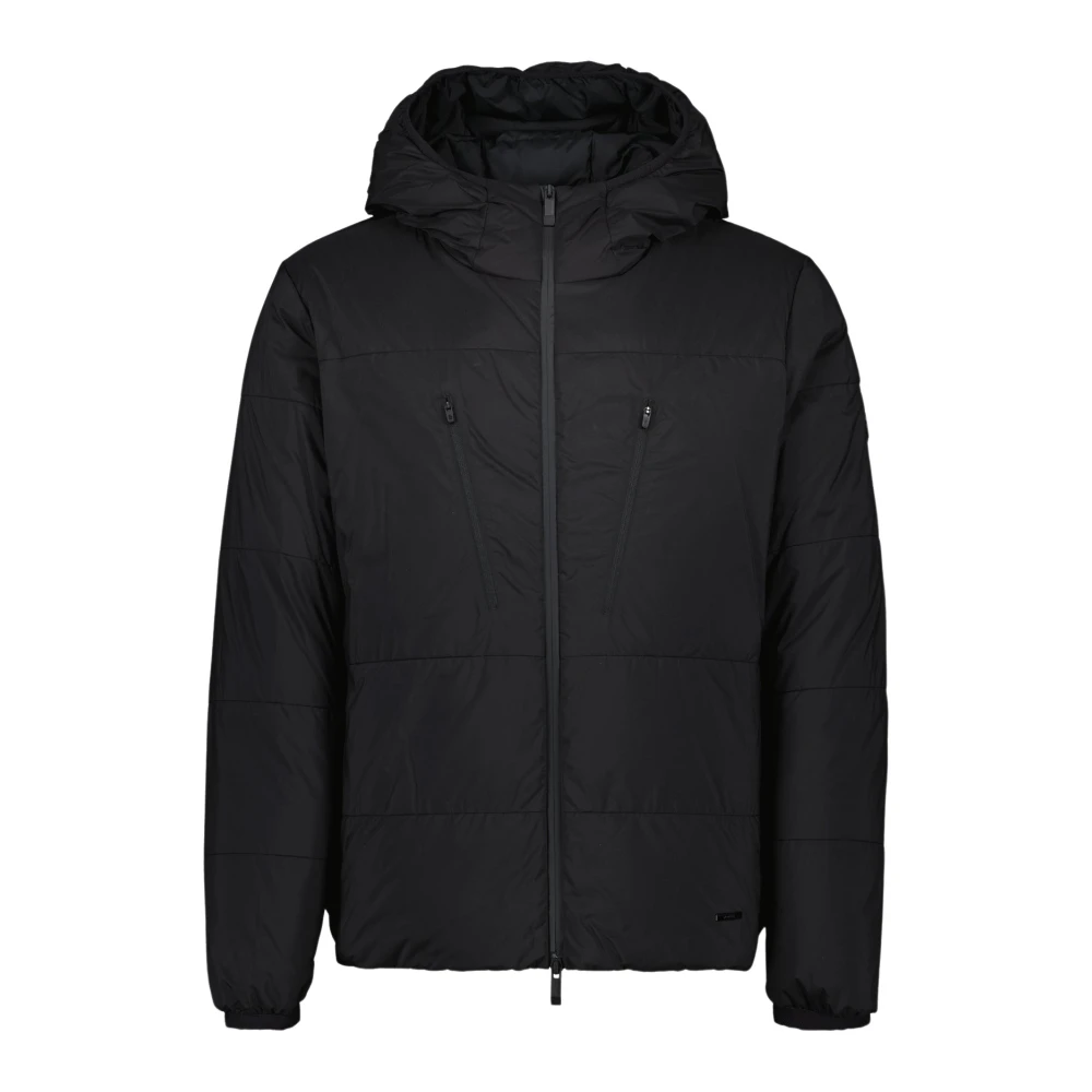 Moncler Zwarte Hutte Donsjas Black Heren