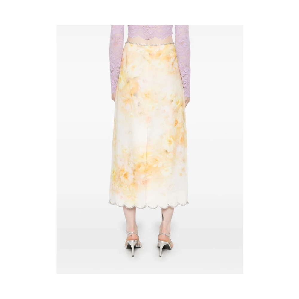 Zimmermann Gele Rits Achter Rok Yellow Dames