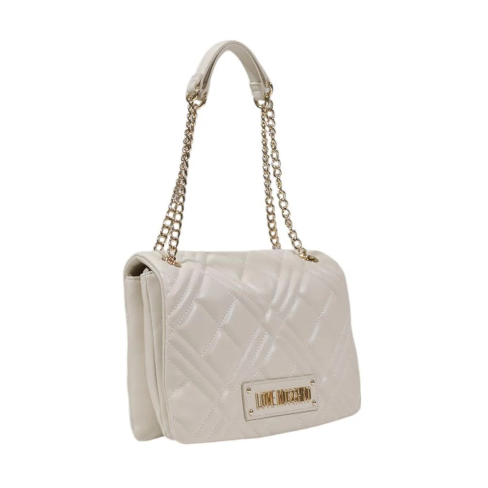 Love Moschino Beige Handtas Dames Medium Lente Zomer Collectie Beige Dames
