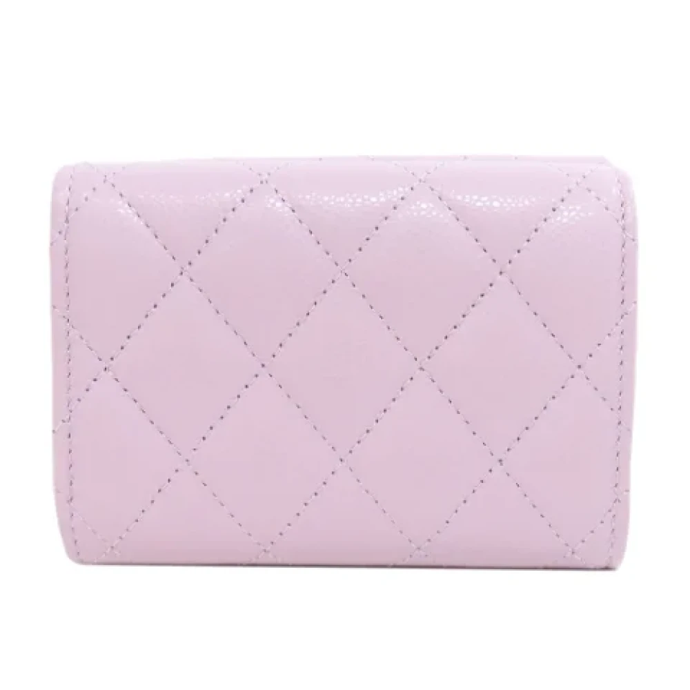 Chanel Vintage Pre-owned Leather wallets Pink Dames