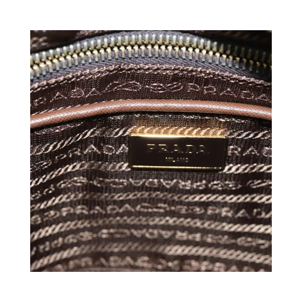 Prada Vintage Pre-owned Nylon prada-bags Brown Dames