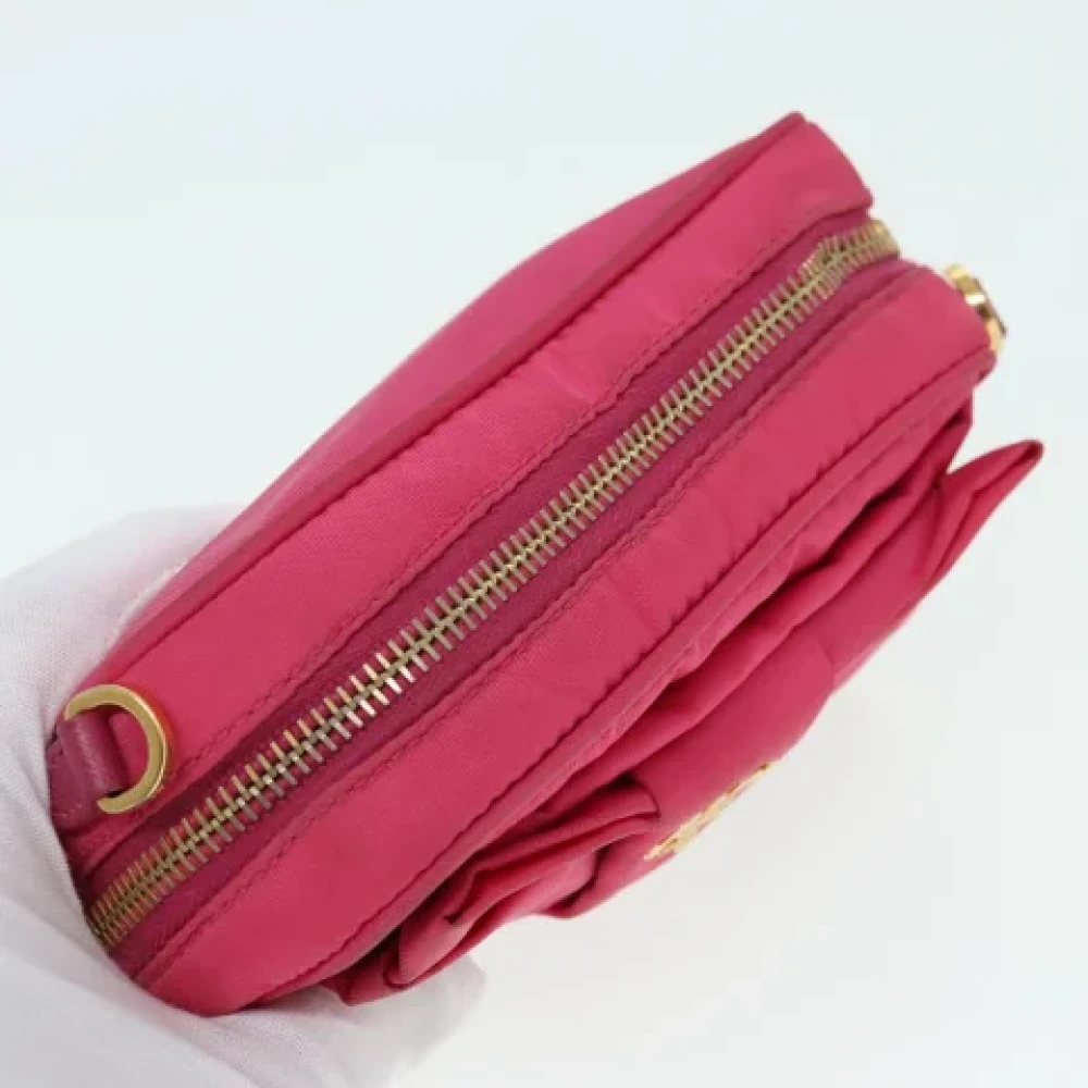 Prada Vintage Pre-owned Nylon prada-bags Pink Dames