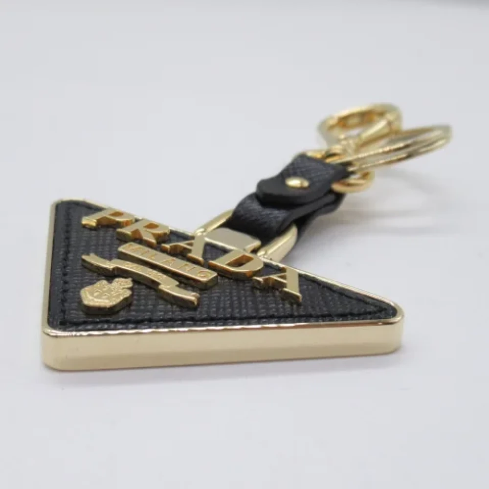 Prada Vintage Pre-owned Leather key-holders Black Heren