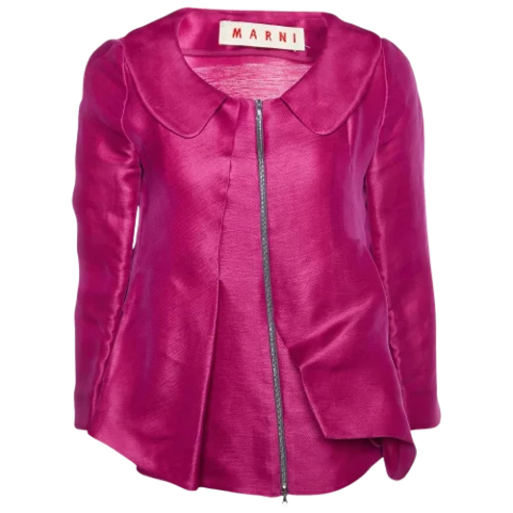 Marni Pre-owned Fabric outerwear Pink Dames