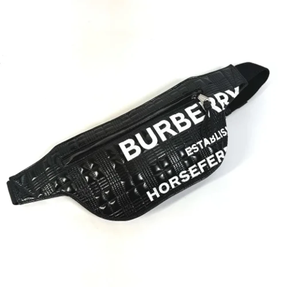 Burberry Vintage Pre-owned Leather crossbody-bags Black Dames