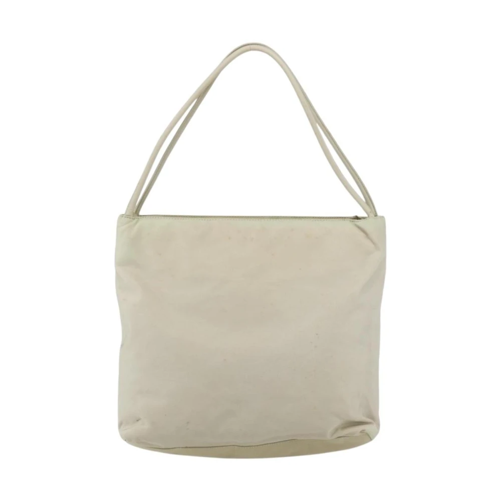 Prada Vintage Women's White Pre-Owned Vintage Tote Bag