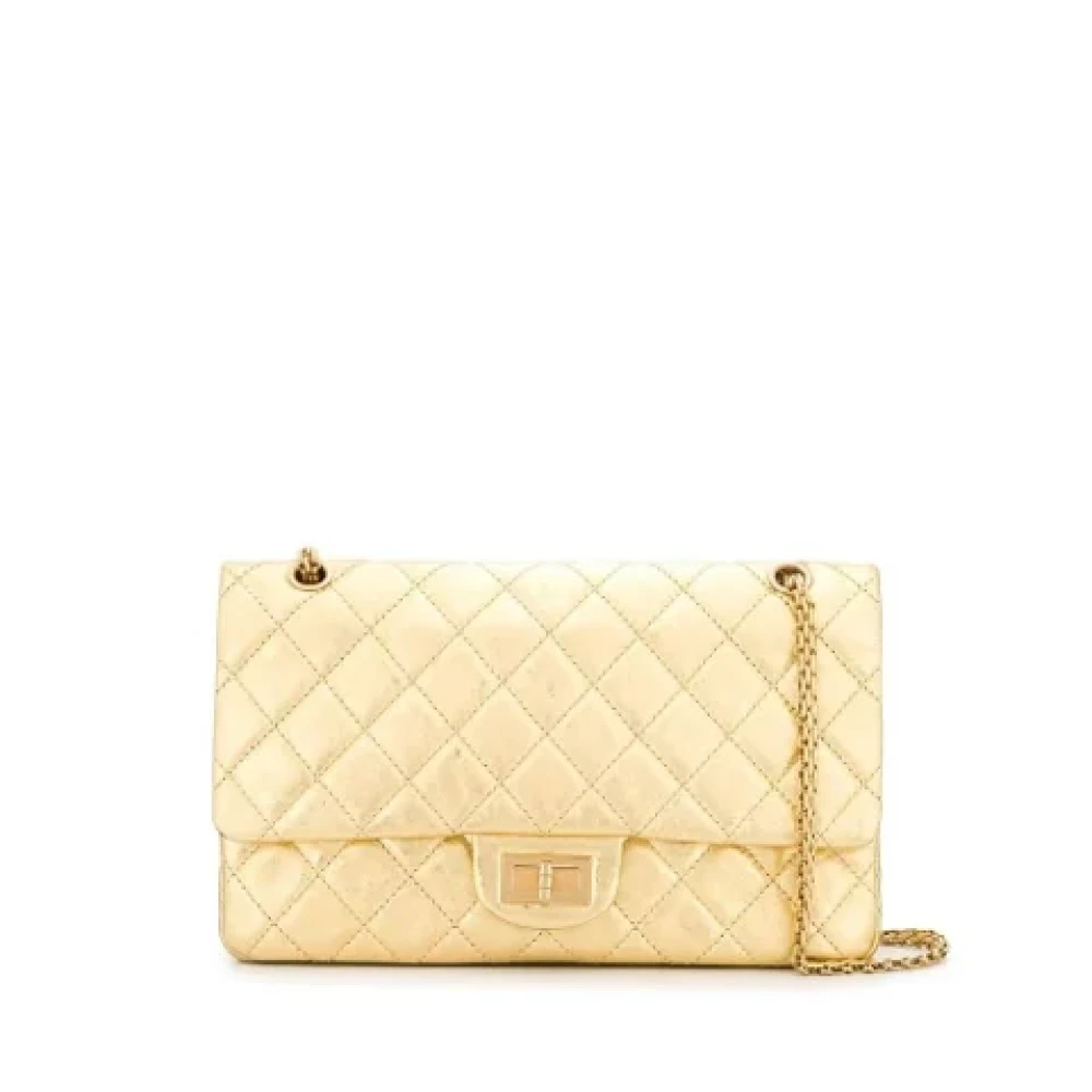 Chanel Vintage Pre-owned Leather chanel-bags Yellow Dames